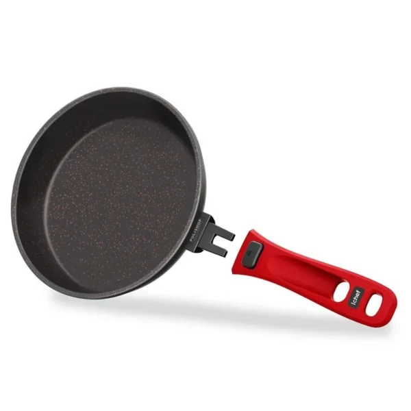 Panela Polishop Ichef Ultra Day By Day Shark Series Vermelha 24cm - Imagem 4
